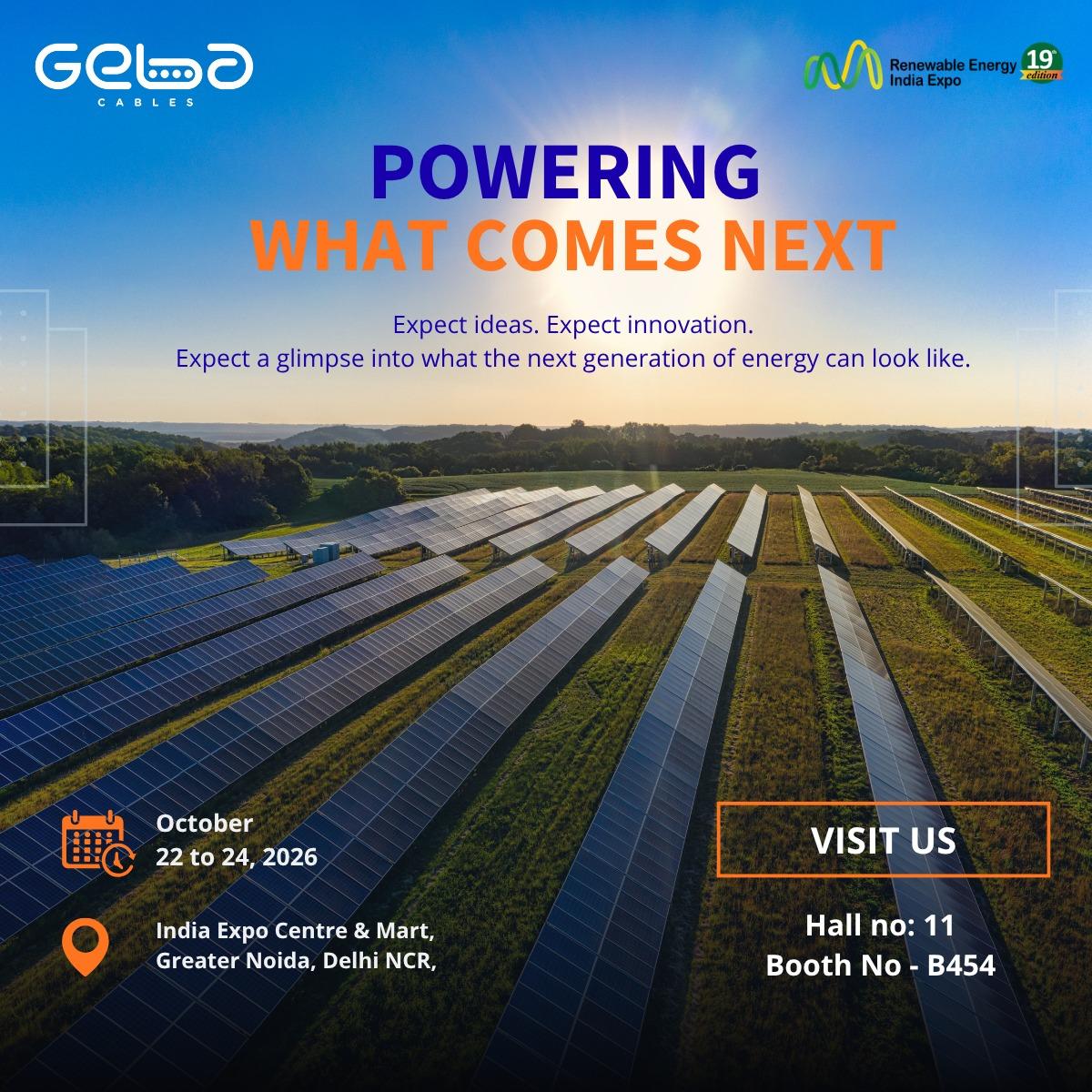 GEBA Cables at Renewable Energy India Expo 2026